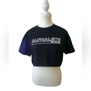 🆕Alphalete - Cropped logo lifestyle fit